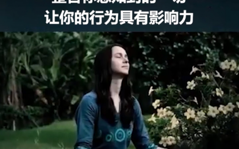 整合你感知到的一切，让你的行为具有影响力